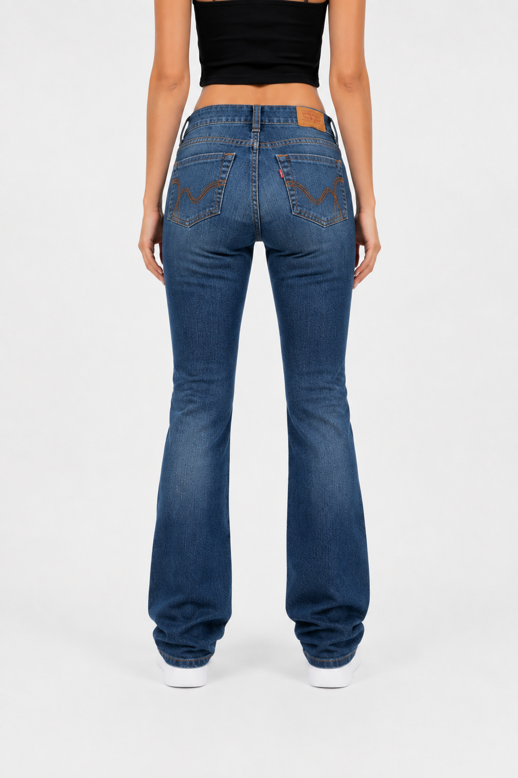 Backprint Y2K Bootcut Jeans