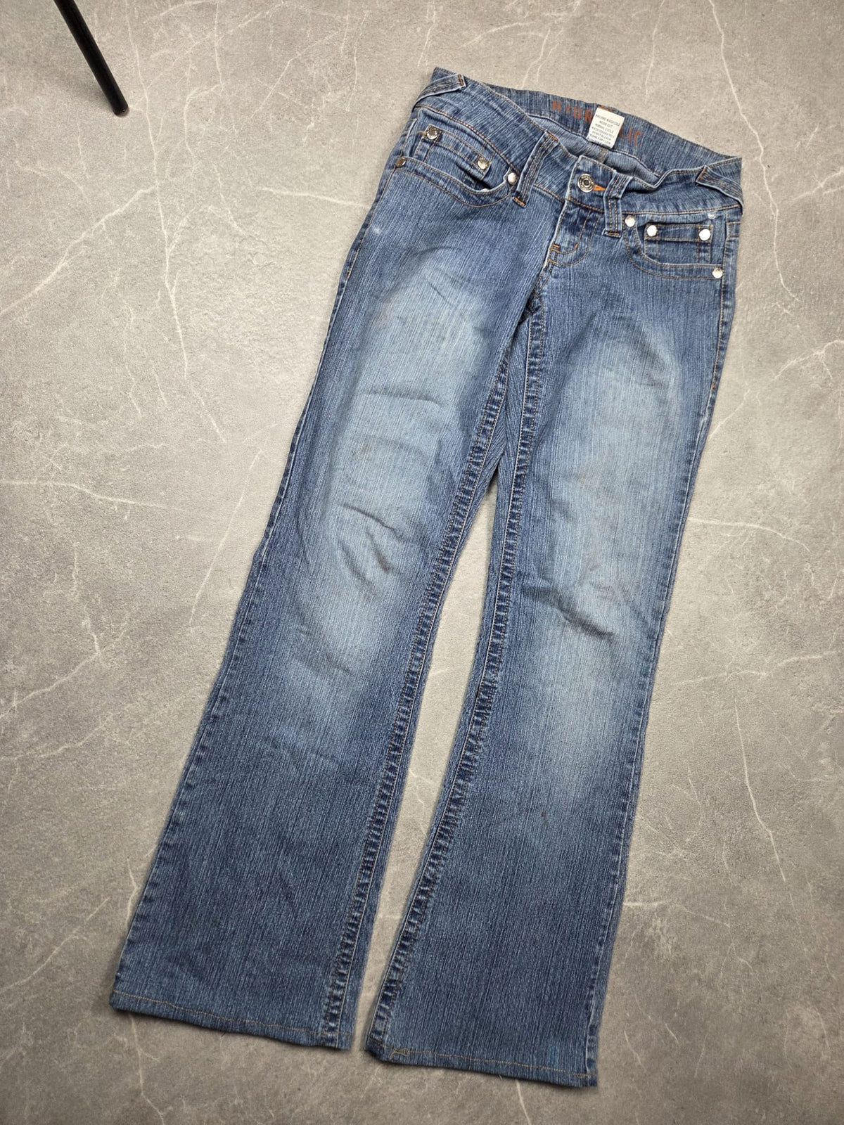 Backprint Y2K Bootcut Jeans