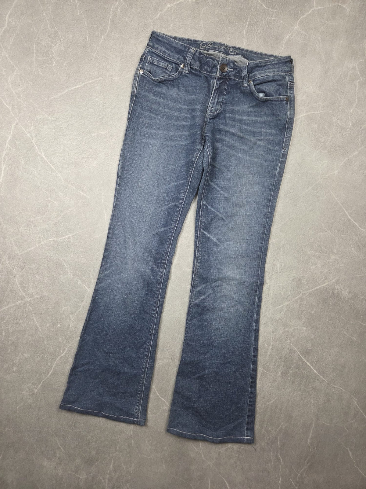 Backprint Y2K Bootcut Jeans