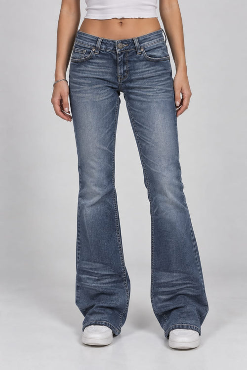 Backprint Y2K Bootcut Jeans