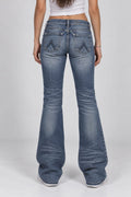 Backprint Y2K Bootcut Jeans