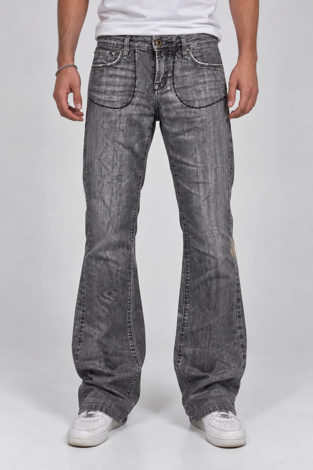 Backprint Y2K Bootcut Jeans