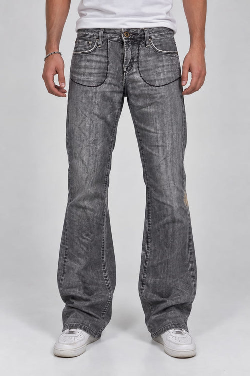 Backprint Y2K Bootcut Jeans